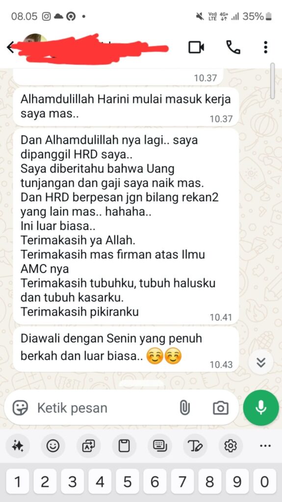 mudah diterima kerja dengan amc