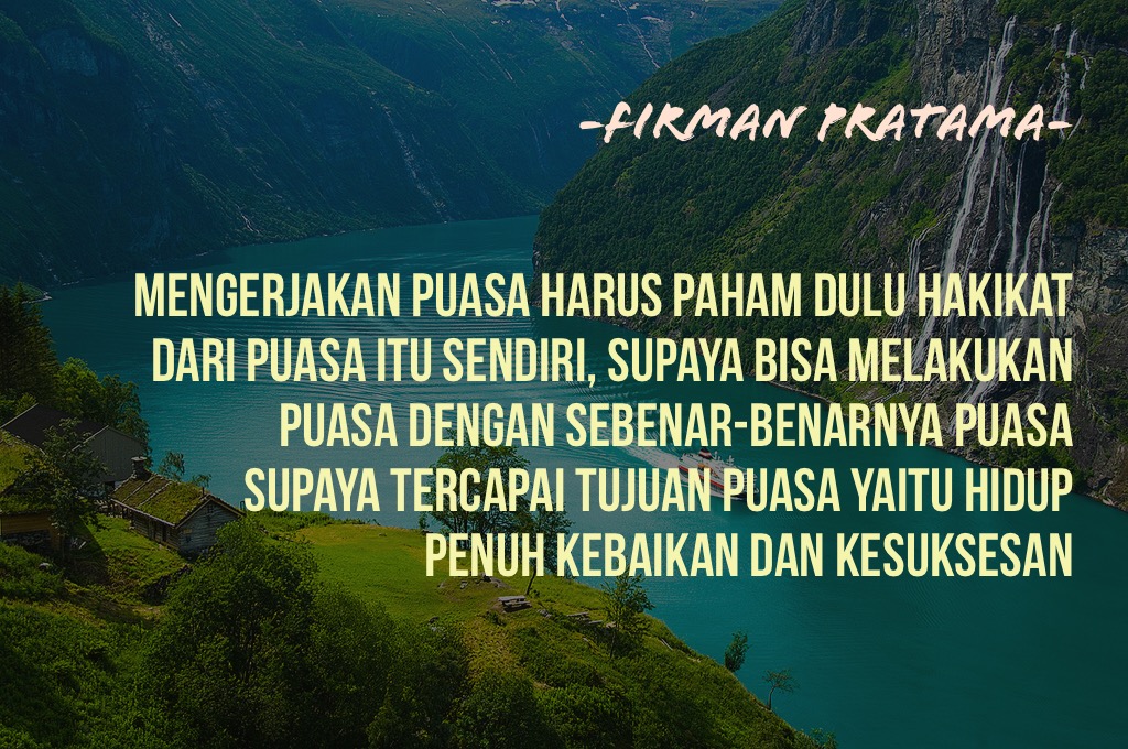 makna puasa mengendalikan pikiran